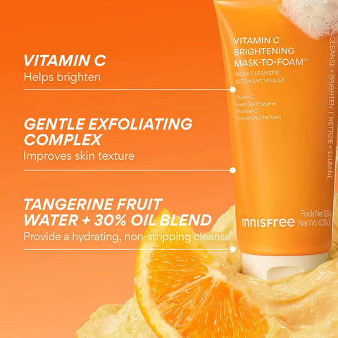 Vitamin C Brightening Mask-To-Foam™ Facial Cleanser