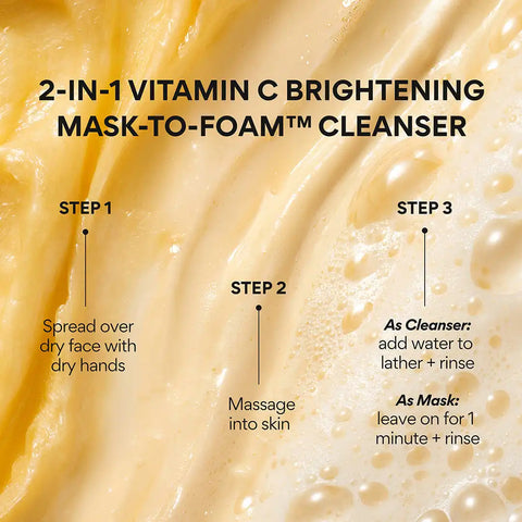Vitamin C Brightening Mask-To-Foam™ Facial Cleanser